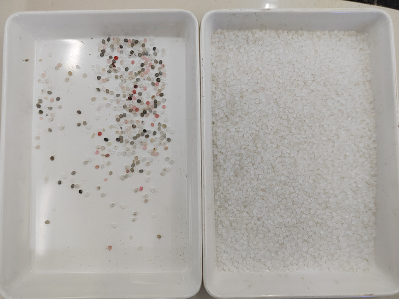 Selezionatrice colorata di pellet di plastica Topsort con telecamera ad alta velocità