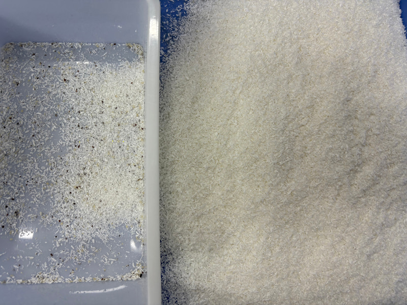 Macchina selezionatrice per polvere di cocco TOPSORT con servizio di controllo remoto